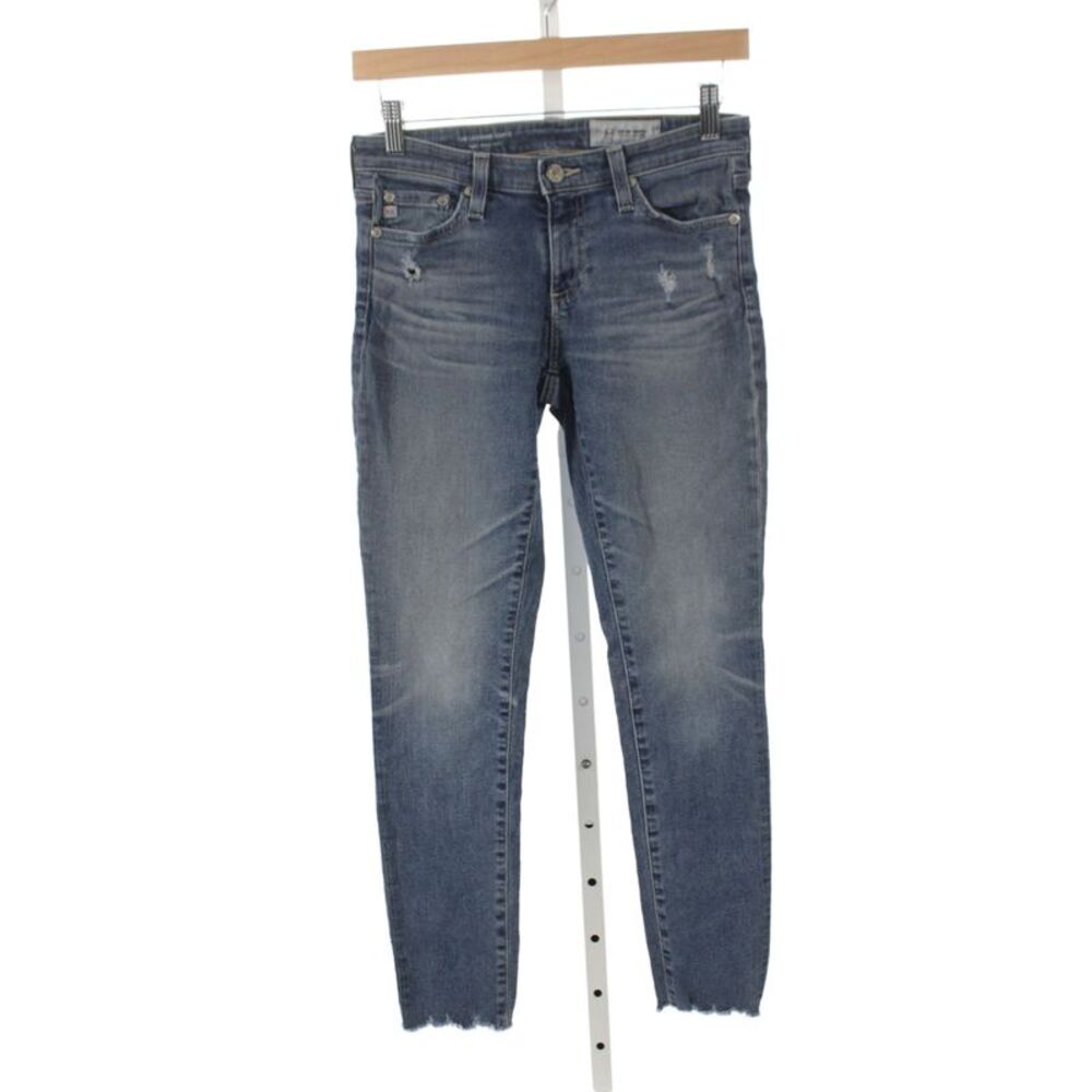 AG-ED Denim Womens Skinny Blue Jeans Cotton Mid Rise Size 25